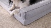 Show in main carousel: ThermaTec Cooling Mod Sofa Memory Foam Orthopedic Dog Bed with Removable Cover, Grey, Medium slide 6 of 6