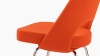 Executive Style - Executive Style Armless Dining Chair, Orange Wool