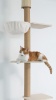 Show in main carousel: FUKUMARU Wall-Mounted 108-in Cat Tree with Hammock & Sturdy Scratching Post slide 8 of 8