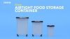 Show in main carousel: Frisco Airtight Food Storage Container, Clear/Black, 12.75-qt slide 8 of 9