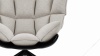 Buccia - Buccia High Back Lounge Chair, Wheat Gray Cashmere Wool