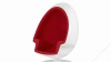 Alpha - Alpha Egg Chair, Bold Red Wool