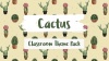 Cactus - Word Wall Template