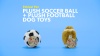 Show in main carousel: Ethical Pet Soccer Ball Squeaky Plush Dog Toy slide 5 of 6