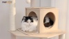 Show in main carousel: PAWZ Road 56.3-in Large Hammock Wooden Polyester Cat Tree & Condo, Wood Beige, Large slide 9 of 10