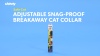 Show in main carousel: Safe Cat Snag-Proof Polyester Breakaway Cat Collar with Bell, Blue, 8 to 12-in neck, 3/8-in wide slide 5 of 6