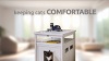 Show in main carousel: New Age Pet ECOFLEX Freedom LitterLoo with Pull Out Drawer End Table Cat Litter Box Enclosure, Black slide 11 of 12