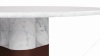 Firelli - Firelli Round Dining Table, Carrara Marble, 47in