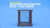Show in main carousel: Merry Products Double Door Furniture Style Dog Crate, Mahogany, 24 inch slide 8 of 10