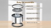 Show in main carousel: UPSKY Non-skid Stainless Steel Slow Feeder Dog Water Bowl with Anti-Slip Mat, 1.6-gal, Black slide 8 of 8