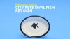 Show in main carousel: PetRageous Designs City Pets Oval Fish Ceramic Cat Dish, 1-cup slide 5 of 6