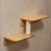 Show in main carousel: PETOMG Steps & Scratching Post Cat Wall Shelf, Wood Color, Medium slide 7 of 8