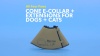 Show in main carousel: All Four Paws Comfy Cone E-Collar for Dogs & Cats, Black, Large slide 7 of 10