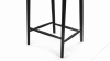 Wish - Wish Counter Stool, Black with Natural Seat, 25.5