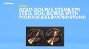 Show in main carousel: Frisco Copper Stainless Steel Elevated Foldable Double Dog & Cat Bowls, Small: 1.5 cup slide 10 of 11