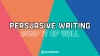 Persuasive Writing Bump It Up Wall – Year 6