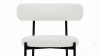 Mila - Mila Dining Chair, Pearl Boucle