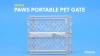 Show in main carousel: MyPet Paws Portable Pet Gate, Light Gray slide 8 of 10