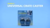 Show in main carousel: MidWest Universal Crate Caster, 2-pack, bundle of 2 slide 4 of 5