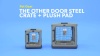 Show in main carousel: Pet Gear The Other Door Double Door Collapsible Wire Dog Crate & Plush Pad, Sage, 27 inch slide 8 of 10