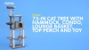 Show in main carousel: Frisco 73-in Cat Tree with Hammock, Condo, Lounge Basket, Top Perch & Bed, Gray slide 7 of 8