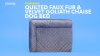 Show in main carousel: FurHaven Quilted Goliath Chaise Bolster Dog Bed with Removable Cover, Espresso, XX-Large slide 10 of 12