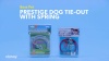 Show in main carousel: Boss Pet Prestige Dog Tie-Out with Spring, Beast, Silver, 15-ft slide 3 of 4