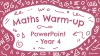 Maths Warm-Ups Interactive PowerPoint – Year 4