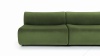 Leo - Leo Open End Sofa, Right, Lichen Plush Velvet