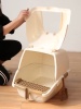 Show in main carousel: HANAMYA Front Entry Large Cat Litter Box with Scoop slide 10 of 11