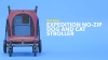 Show in main carousel: Pet Gear Expedition No-Zip Dog & Cat Stroller, Boysenberry slide 5 of 6