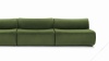 Leo - Leo Three Seater Sofa, Lichen Plush Velvet