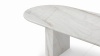 Dante - Dante Dining Table, Fiore Bianco Marble, 98in