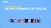 Show in main carousel: Country Brook Design Tie-Dye Flowers Polyester Breakaway Cat Collar with Bell, 8 to 12-in neck, 1/2-in wide slide 3 of 4