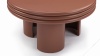 Pascal - Pascal Round Coffee Table, High, Terracotta