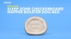 Show in main carousel: Ethical Pet Sleep Zone Checkerboard Napper Bolster Dog Bed, Sage, 20-in slide 3 of 4