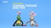 Show in main carousel: Outward Hound Thunda Tugga Bunny Squeaky Plush Dog Tug Toy slide 8 of 10