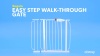 Show in main carousel: Regalo Pet Products Easy Step Walk-Through Dog Gate, 30-in slide 5 of 6