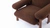 Brasilia - Brasilia Lounge Chair, Cafe Noir Vegan Fur