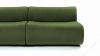 Leo - Leo Two Seater Sofa, Lichen Plush Velvet