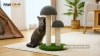 Show in main carousel: PAWZ Road 19-in Polyester Mushroom Cat Scratching Post with Interactive Toy Ball, Brown slide 8 of 9
