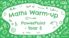 Maths Warm-Ups Interactive PowerPoint – Year 3