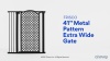 Show in main carousel: Frisco Metal Pattern Extra Tall Auto-close Dog Gate, 41-in, Black slide 7 of 9