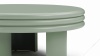 Pascal - Pascal Round Coffee Table, Low, Mist Green