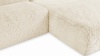 Iona - Iona Sectional, Right Chaise, White Long Hair Sherpa