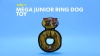 Show in main carousel: Tuffy's Mega Junior Ring Squeaky Plush Dog Toy, Tiger slide 8 of 9