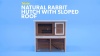 Show in main carousel: TRIXIE Natura Rabbit Hutch with Sloped Roof, Glazed Pine, Medium slide 9 of 10