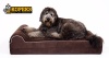 Show in main carousel: KOPEKS Orthopedic Pillow Dog Bed with Removable Cover, White & Brown, X-Large slide 7 of 8