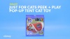 Show in main carousel: Hartz Just for Cats Peek & Play Pop-Up Tent Cat Toy slide 9 of 10
