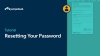 Resetting Your Password